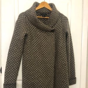 Wool Sweater Wrap Poncho